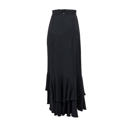 Women's Moschino Couture Layered Ruched Long Skirt - '90s