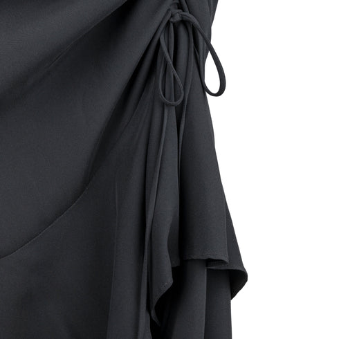 Women's Moschino Couture Layered Ruched Long Skirt - '90s