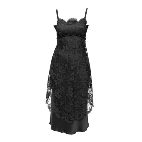 Women's Moschino Scalloped Lace Dress - '10s