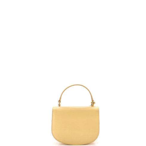 Triomphe Besace Clea Top Handle Flap Bag Leather Mini