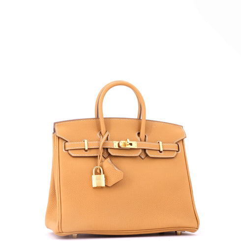 Birkin Handbag Natural Sable Togo with Gold Hardware 25