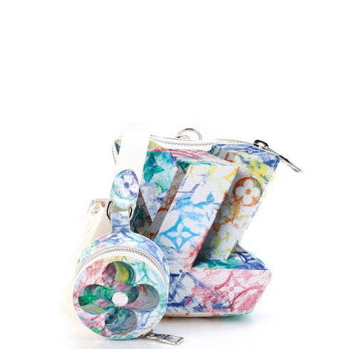 LV Block Limited Edition Monogram Pastel Multicolor