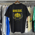 Rhude T-shirts Totem Badge Printing Cotton Casual Short Sleeve Men and Women