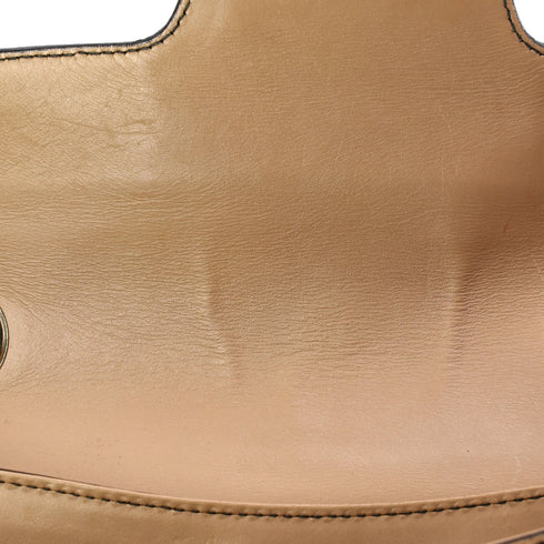 Emily Chain Flap Shoulder Bag GG Canvas and Leather Medium