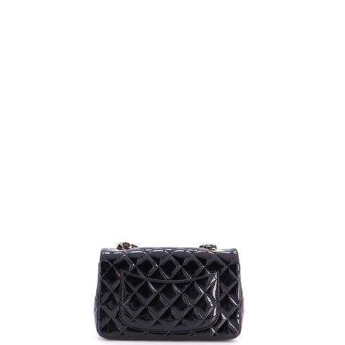 Classic Single Flap Bag Quilted Patent Mini
