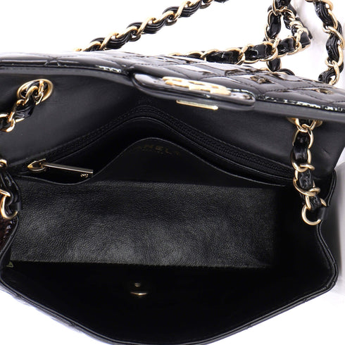 Classic Single Flap Bag Quilted Patent Mini