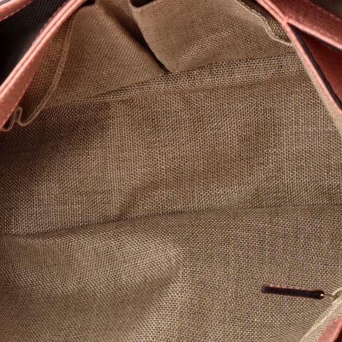 Interlocking Top Handle Bag Leather Medium