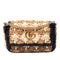 GG Marmont Flap Bag Raffia Small