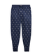 RALPH LAUREN All-over Pony Cotton Jersey Sleep Joggers Cruise Navy