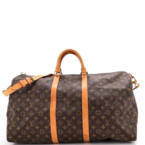 Keepall Bandouliere Bag Monogram Canvas 55