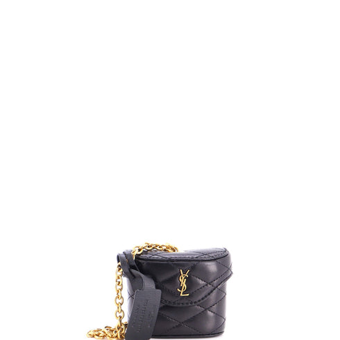 June Box Bag Charm Quilted Leather