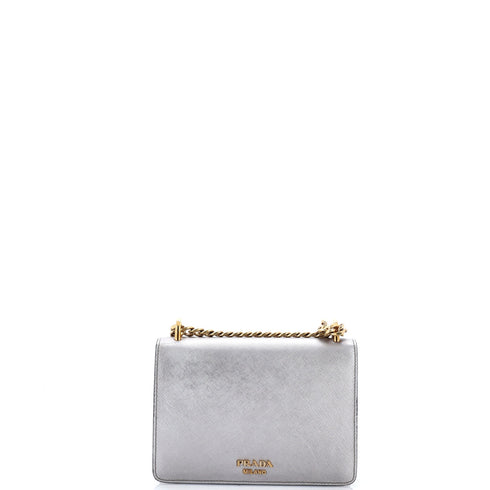 Envelope Flap Chain Shoulder bag Saffiano Leather Small