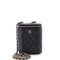 Vertical Classic Vanity Case with Chain Quilted Caviar Small