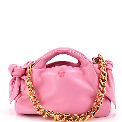 Medusa Head Chain Tote Leather