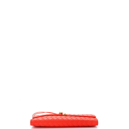 Andiamo Top Handle Clutch Intrecciato Nappa Long