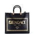 x Versace Fendace Convertible Sunshine Shopper Tote Printed Leather Medium