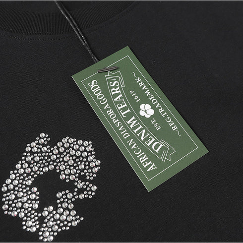 Denim Tears T-shirts Rhinestones