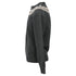 Men's Jil Sander Knitted Chest Pattern Detail Crewneck Sweater in Grey Wool