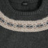 Men's Jil Sander Knitted Chest Pattern Detail Crewneck Sweater in Grey Wool