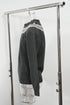 Men's Jil Sander Knitted Chest Pattern Detail Crewneck Sweater in Grey Wool
