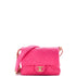 Twist Your Buttons Flap Bag Quilted Caviar Small