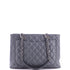 Grand Shopping Tote Quilted Caviar