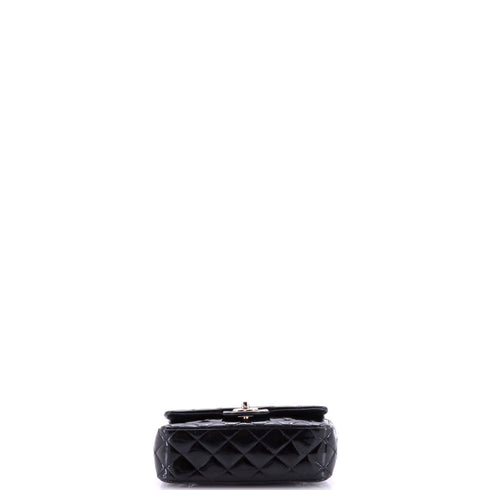 Classic Single Flap Bag Quilted Patent Mini