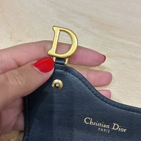 Saddle Bloom Card Holder Leather