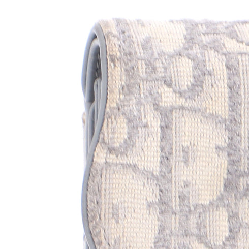 Saddle Lotus Wallet Oblique Canvas Mini