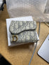 Saddle Lotus Wallet Oblique Canvas Mini