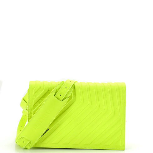 Car Hybrid Wallet with Strap Embossed Leather