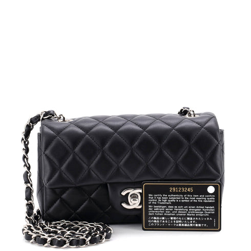 Classic Single Flap Bag Quilted Lambskin Mini