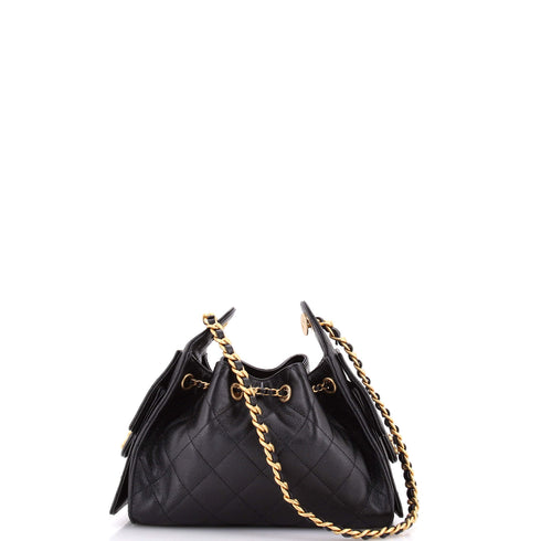 25 Hobo Bag Quilted Caviar Mini