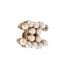 CC Clip-On Earrings Metal and Faux Pearls