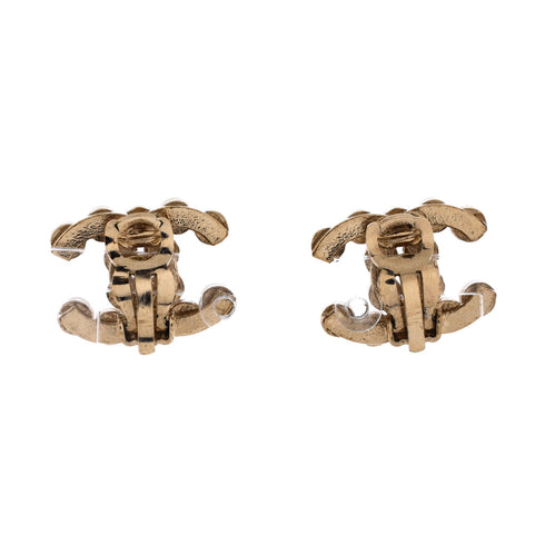 CC Clip-On Earrings Metal and Faux Pearls
