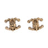 CC Clip-On Earrings Metal and Faux Pearls