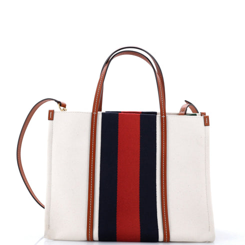 Interlocking G Web Tote Canvas Medium
