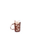 Anagram Drawstring Bucket Crossbody Bag Leather with Canvas Mini