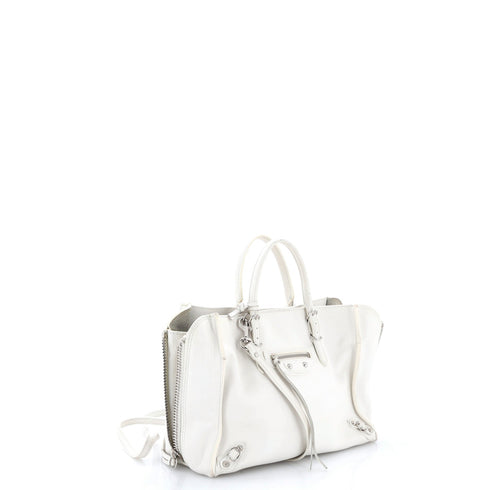 Papier A4 Zip Around Classic Studs Bag Leather Mini