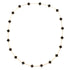 Vintage Alhambra 20 Motifs Necklace 18K Yellow Gold and Onyx