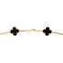 Vintage Alhambra 20 Motifs Necklace 18K Yellow Gold and Onyx