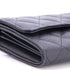 CC Gusset Classic Flap Wallet Quilted Caviar Long