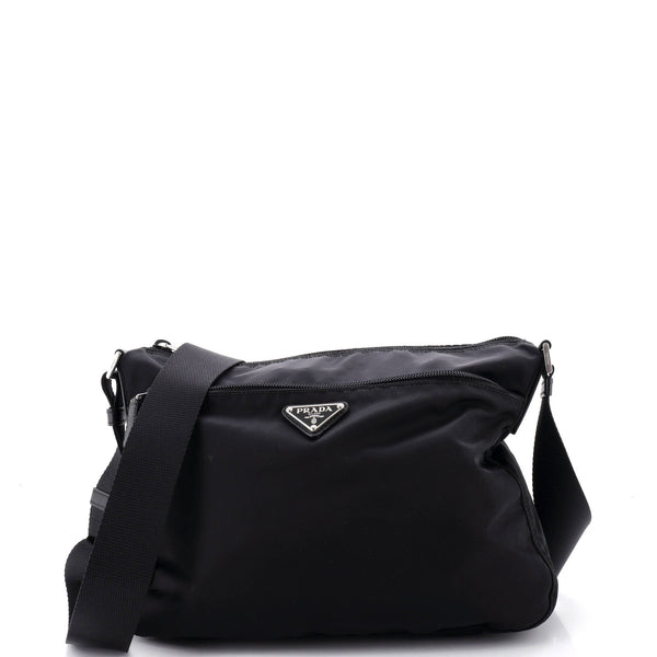 Front Pocket Messenger Bag Tessuto Medium