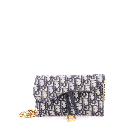 Saddle Chain Wallet Oblique Canvas