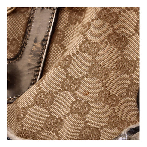 Pop Bamboo Tote GG Canvas Large