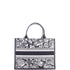Book Tote with Strap Embroidered Canvas Medium