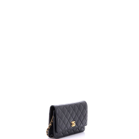 Pearl Crush Wallet on Chain Quilted Lambskin