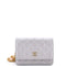 Pearl Samba Resin Wallet on Chain Quilted Calfskin Mini