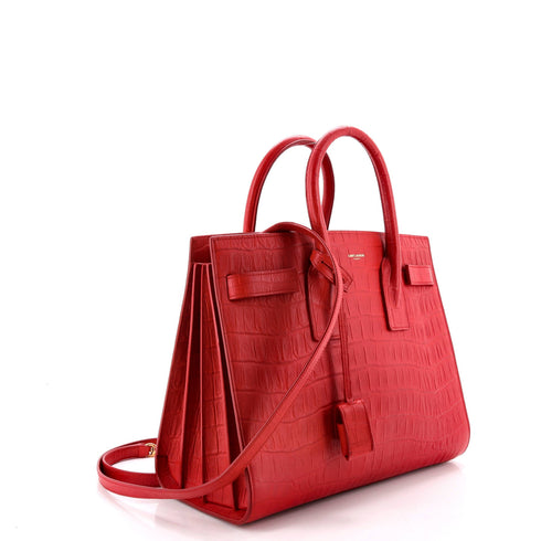 Sac de Jour NM Bag Crocodile Embossed Leather Small