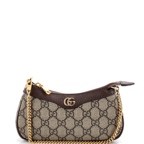 Ophidia Charm Shoulder Bag GG Coated Canvas with Leather Mini
